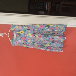 Vibrant Floral Kids Spring Dress